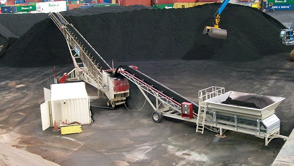 Ship Unloading Coal 